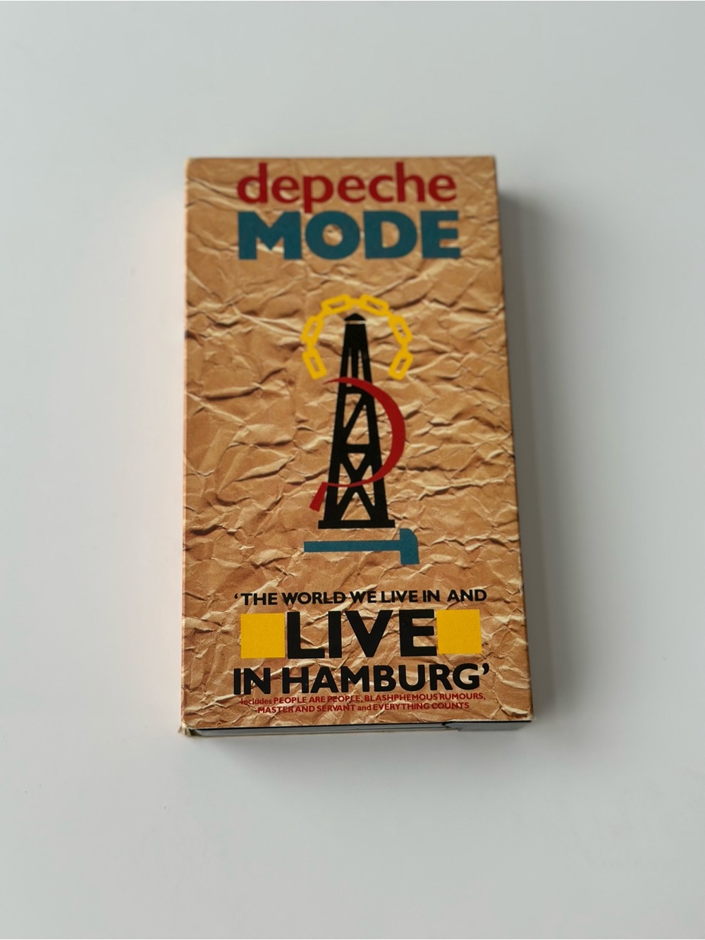 DEPECHE MODE The World We Live In & Live in Hamburg VHS NTSC 1985 Warner